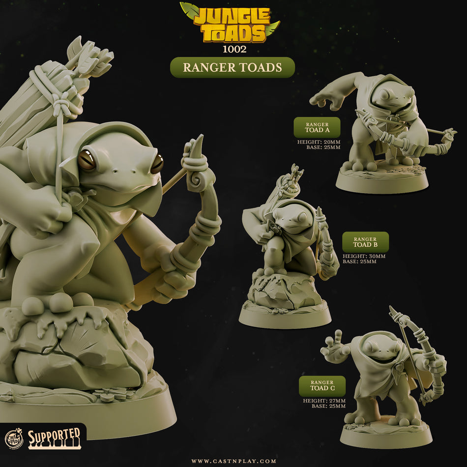 Ranger Toads - Jungle Toads - Cast n Play