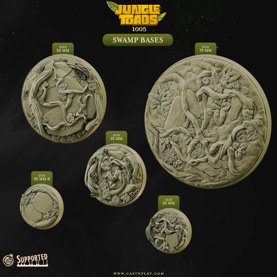 Swamp Bases - Jungle Toads - Cast n Play