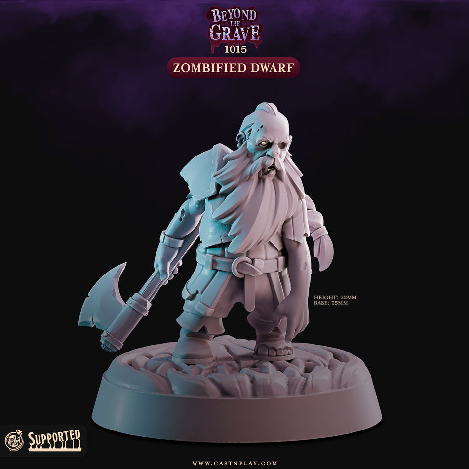 Zombified Dwarf - Beyond the Grave - Cast n Play