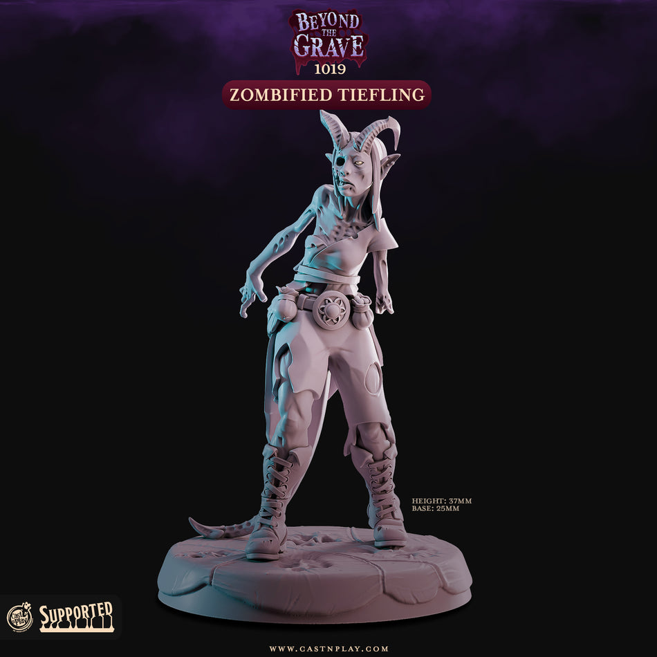 Zombified Tiefling - Beyond the Grave - Cast n Play