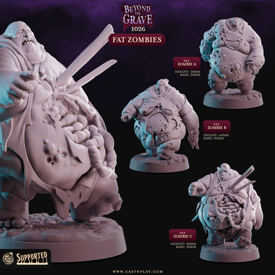 Zombified Fat Zombies - Beyond the Grave - Cast n Play