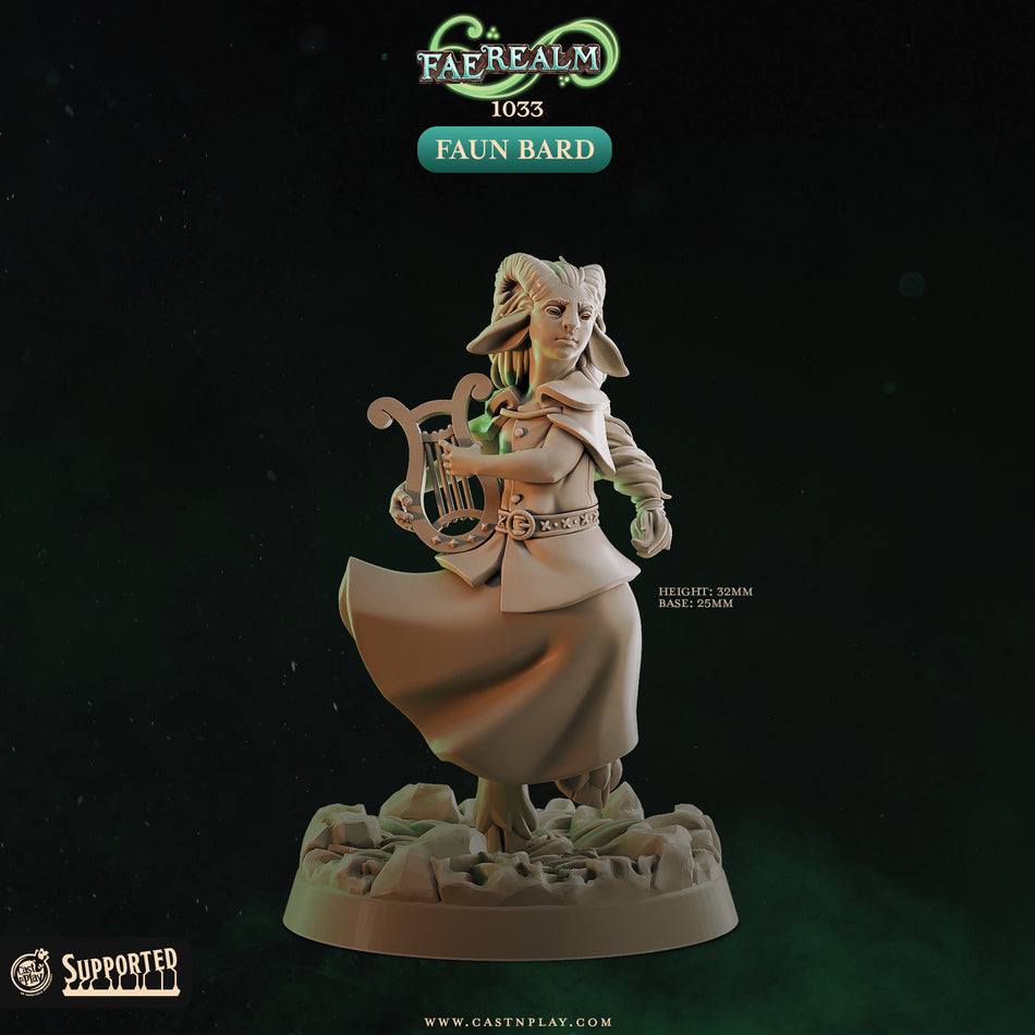 Faun Bard - Fae Realm - Cast n Play