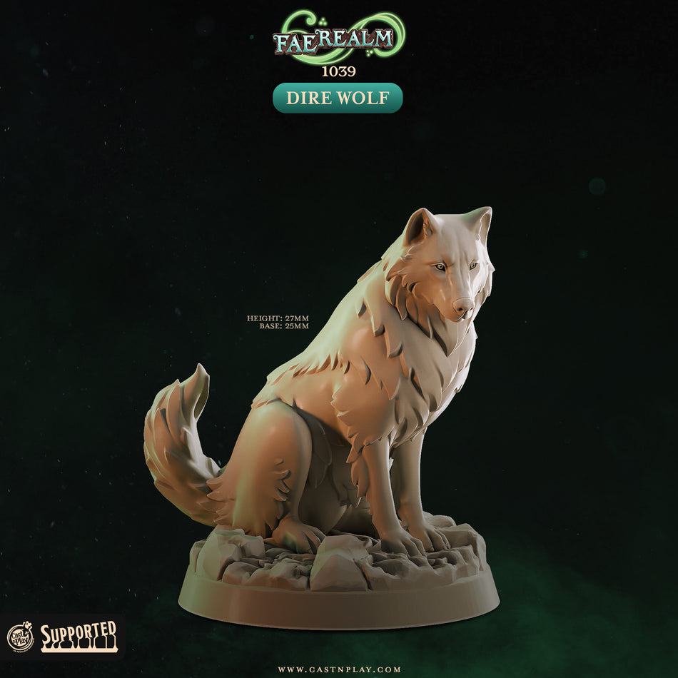 Dire Wolf - Fae Realm - Cast n Play
