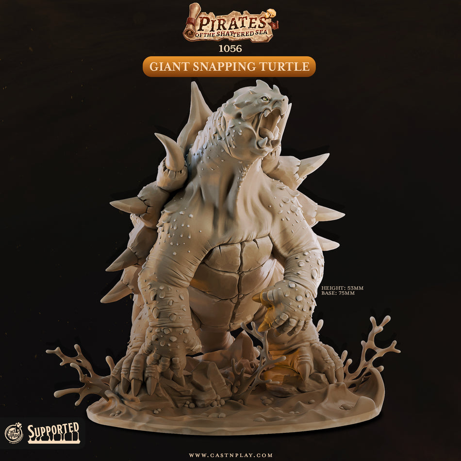 Giant Snapping Turtle - Pirates of the Shattered Sea - Cast n Play