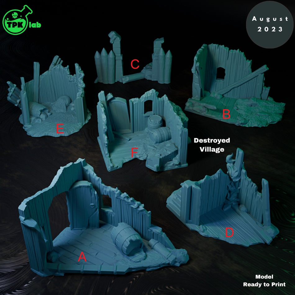 Destroyed Village - von TPK Lab