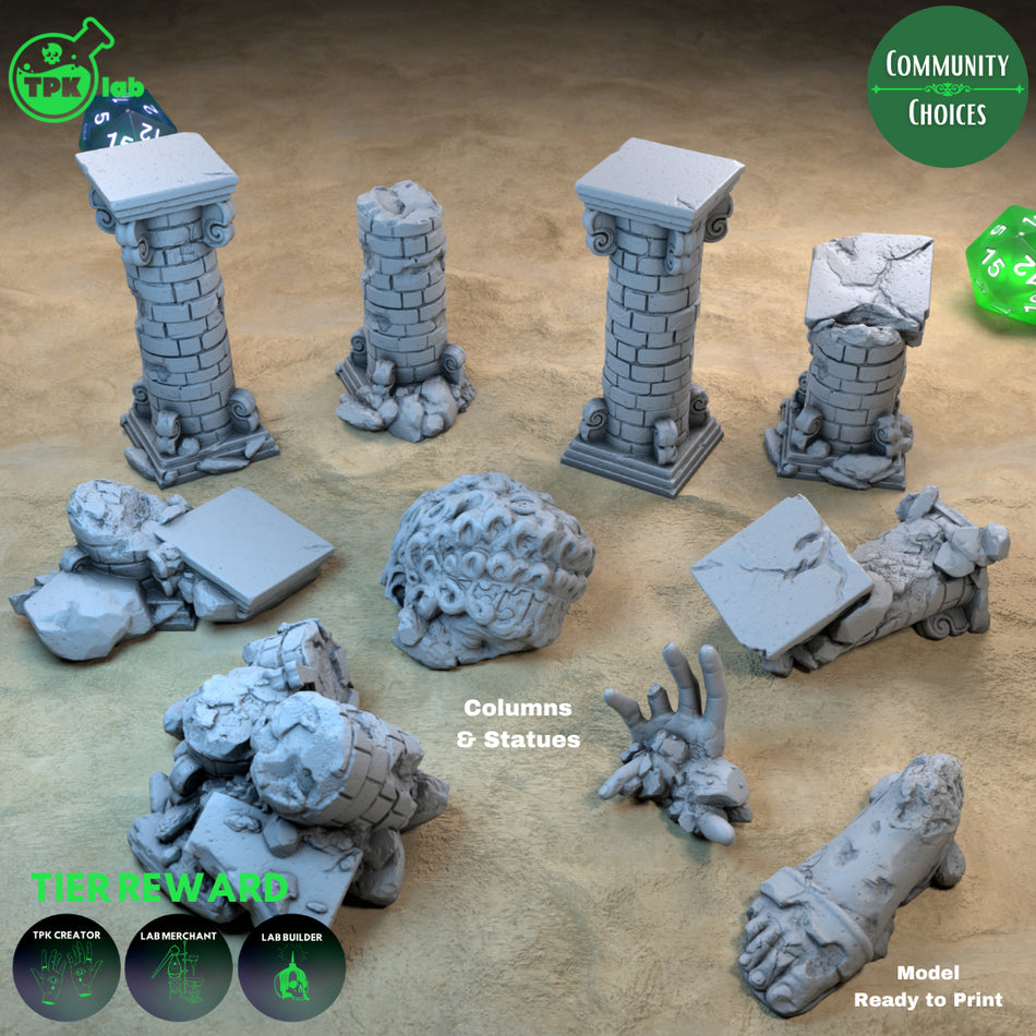 Columns & Statue - von TPK Lab