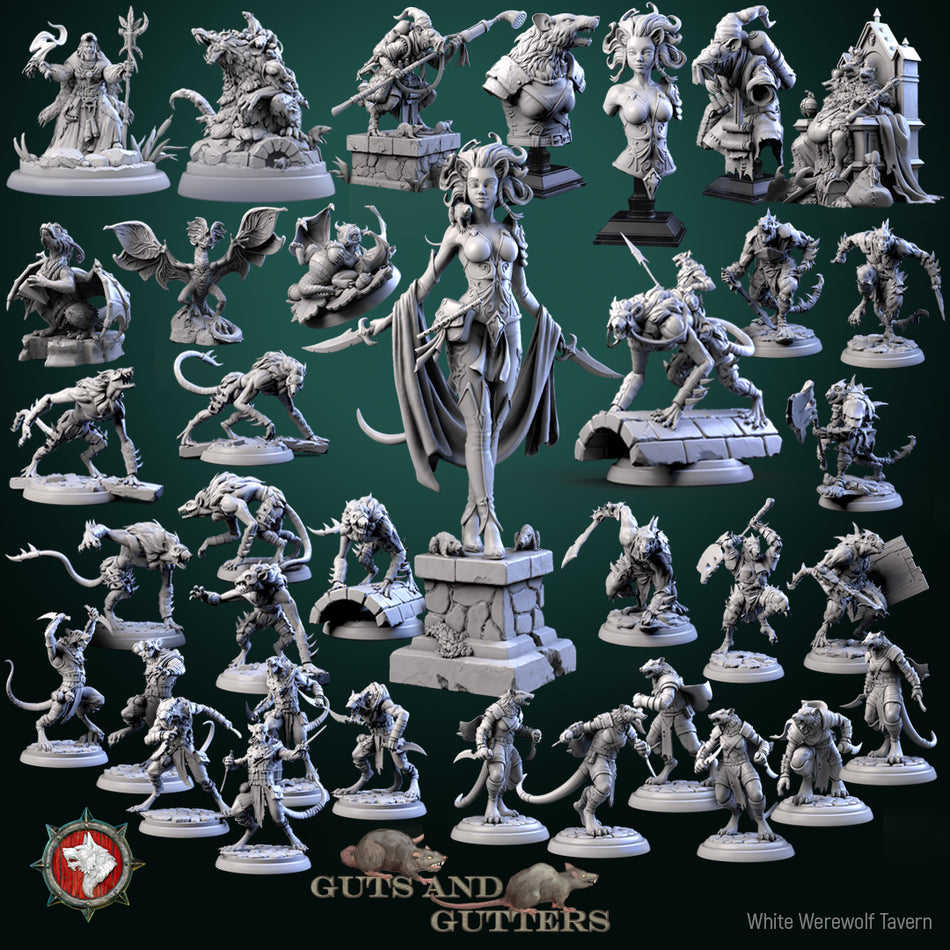 Rat Lady - Bust aus der Reihe Guts and Gutters von White Werewolf Tavern