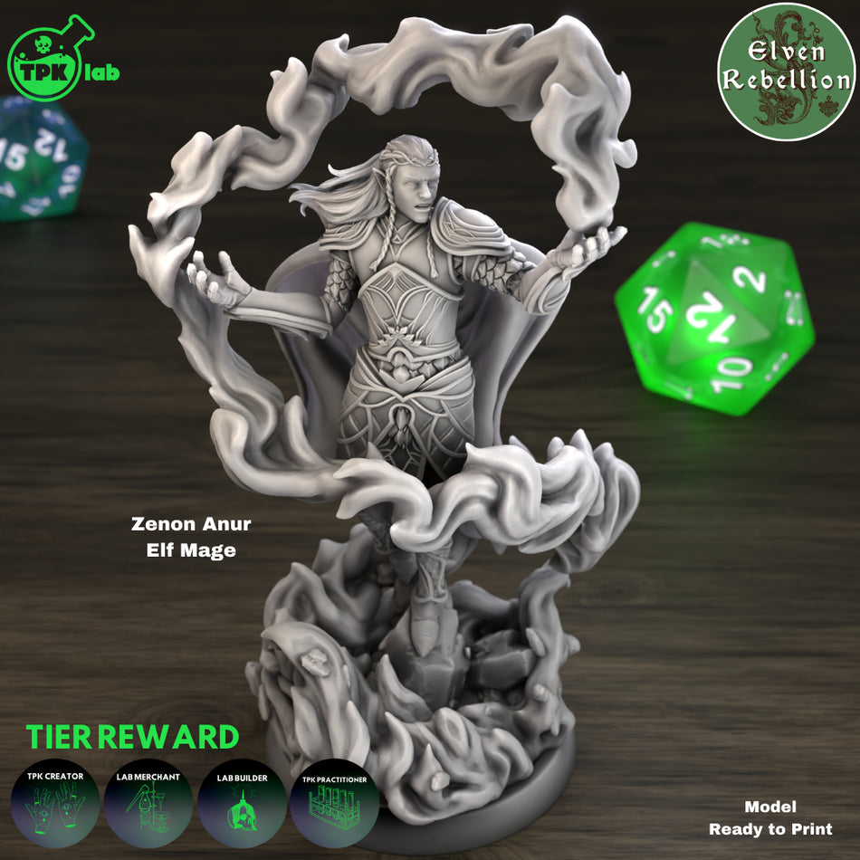 Zenon Anur Elven Mage - aus der Reihe Elven Rebellion von TPK Lab