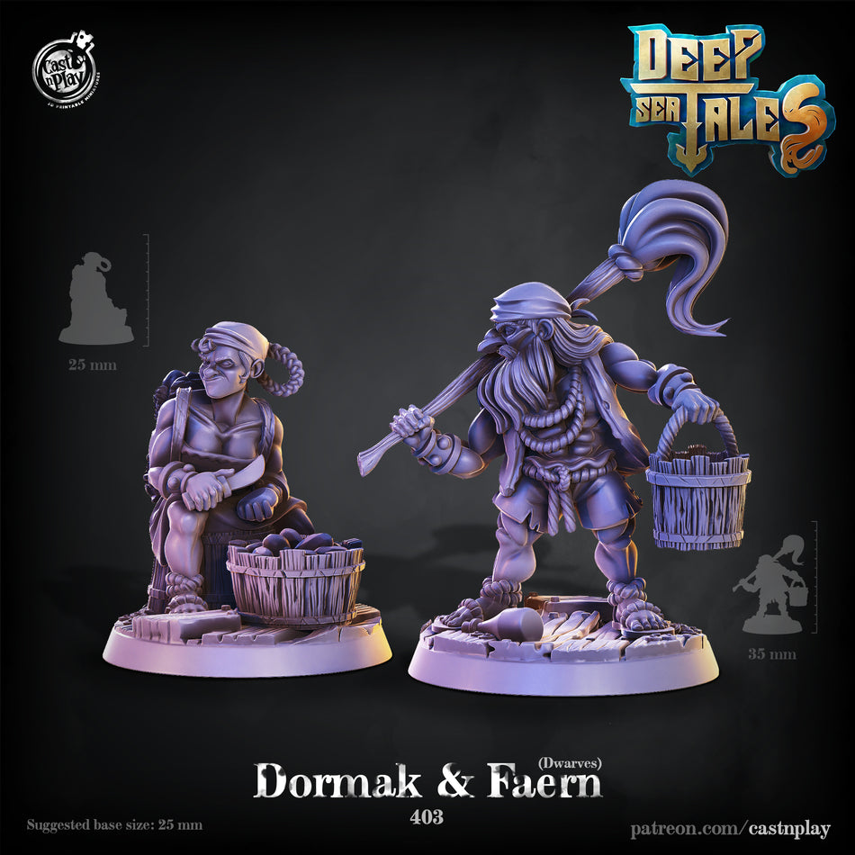 Dwarves Dormak & Faern - Deep Sea Tales - CP