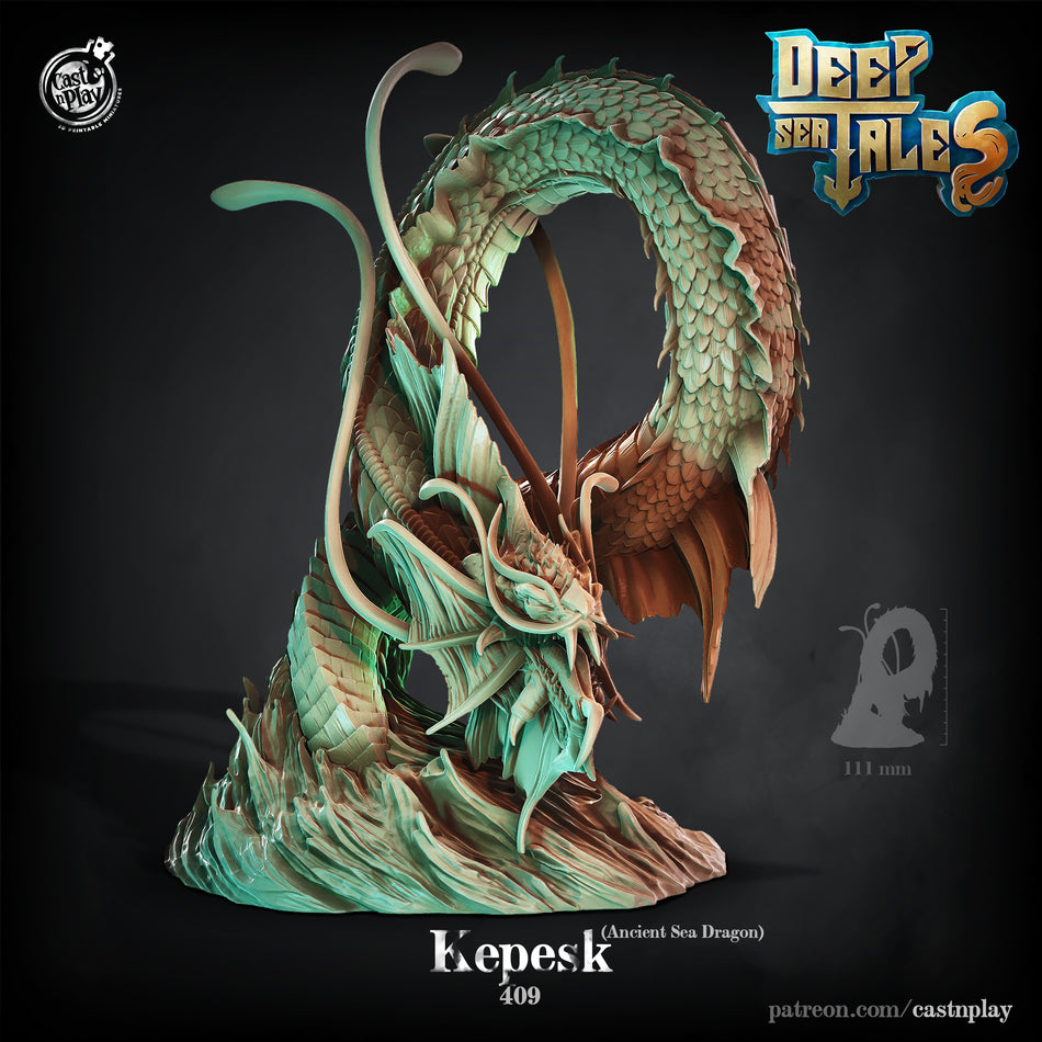 Kepesk the Ancient Sea Dragon - Deep Sea Tales - Cast n Play
