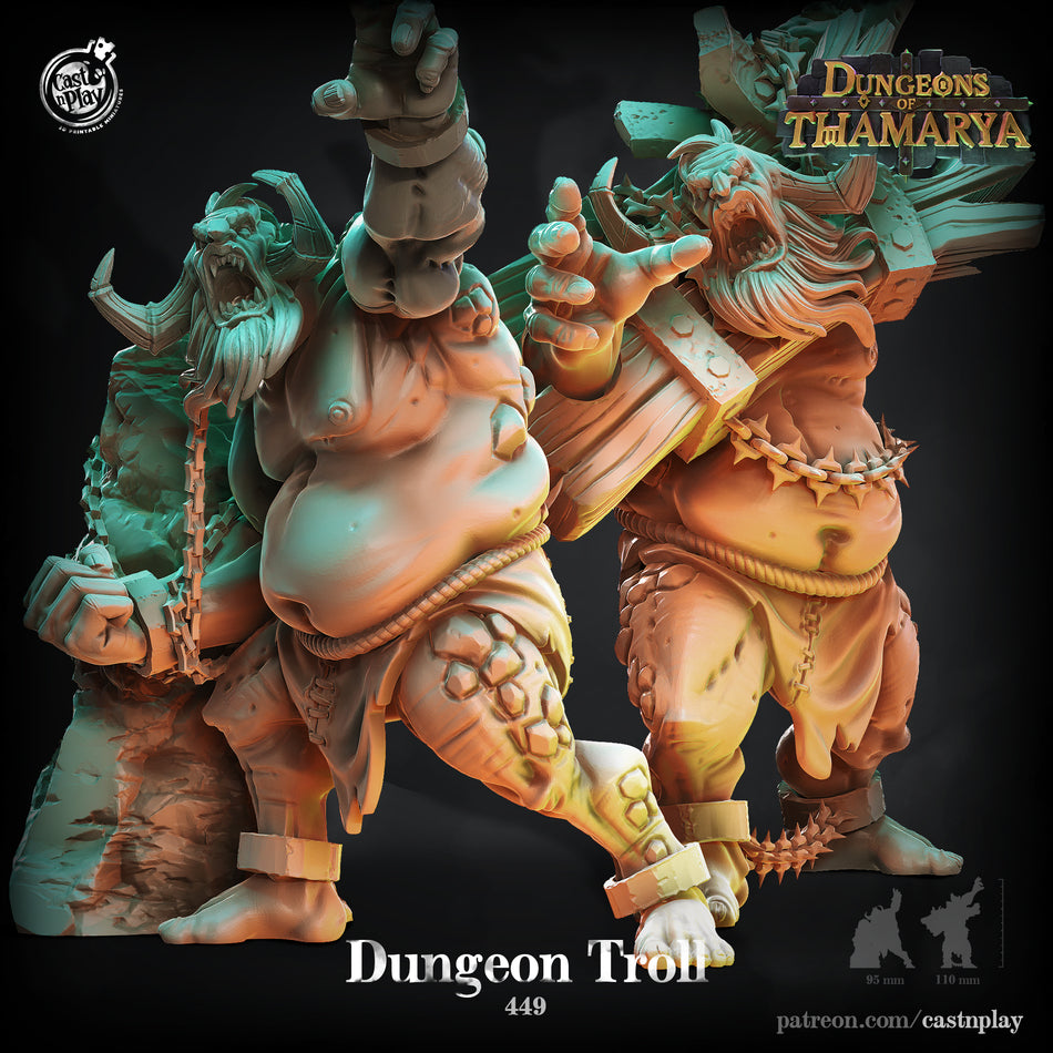 Dungeon Troll - Dungeons Of Thamarya - Cast n Play