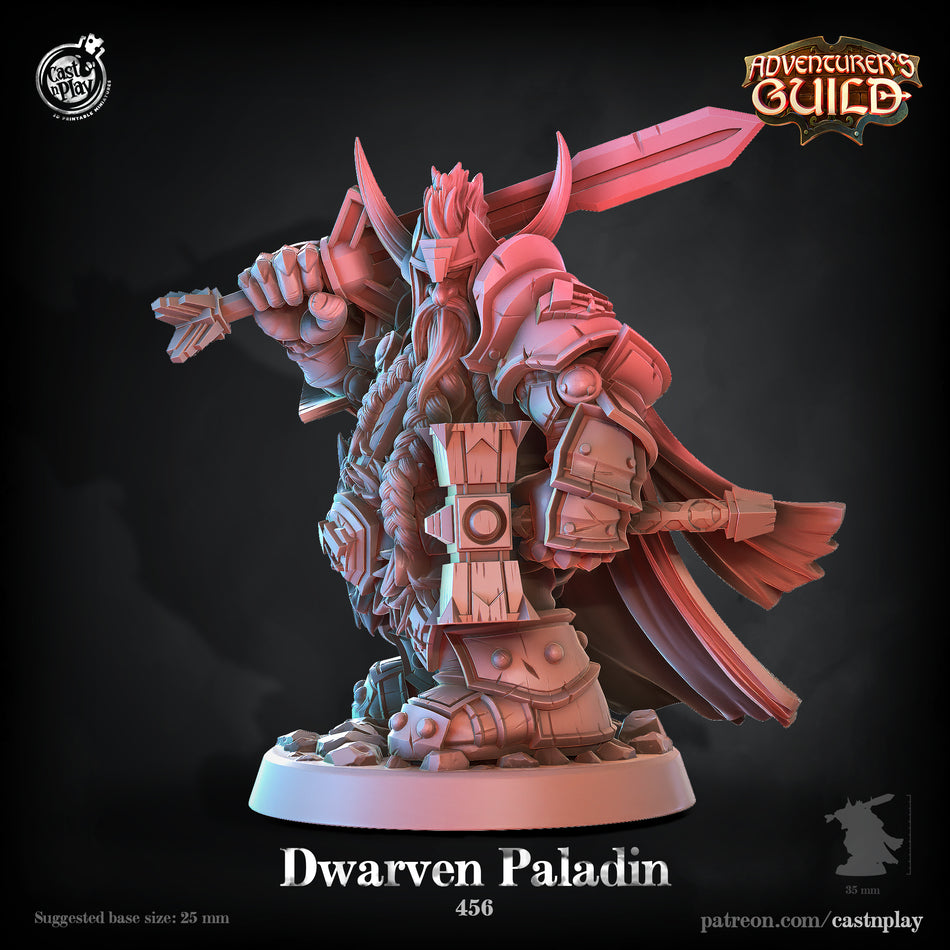 Dwarven Paladin - Adventurers Guild - Cast n Play