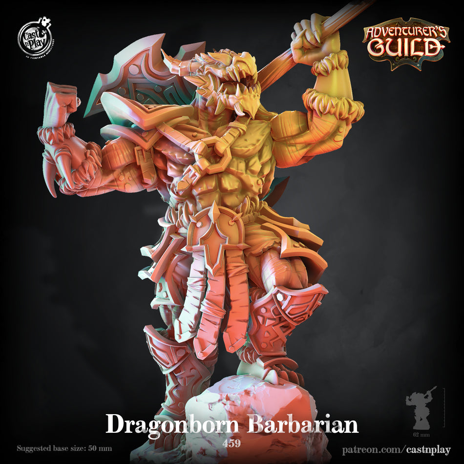 Dragonborn Barbarian - Adventurers Guild - Cast n Play