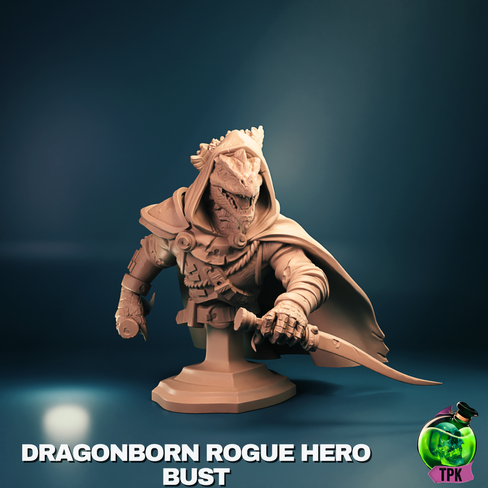 Dragonborn Rogue Hero - Bust von TPK Lab