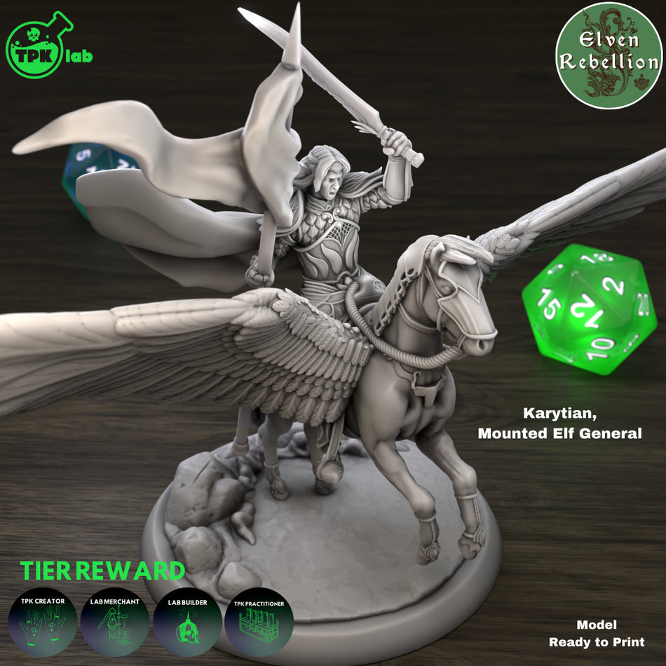 Karytian Elven General - aus der Reihe Elven Rebellion von TPK Lab