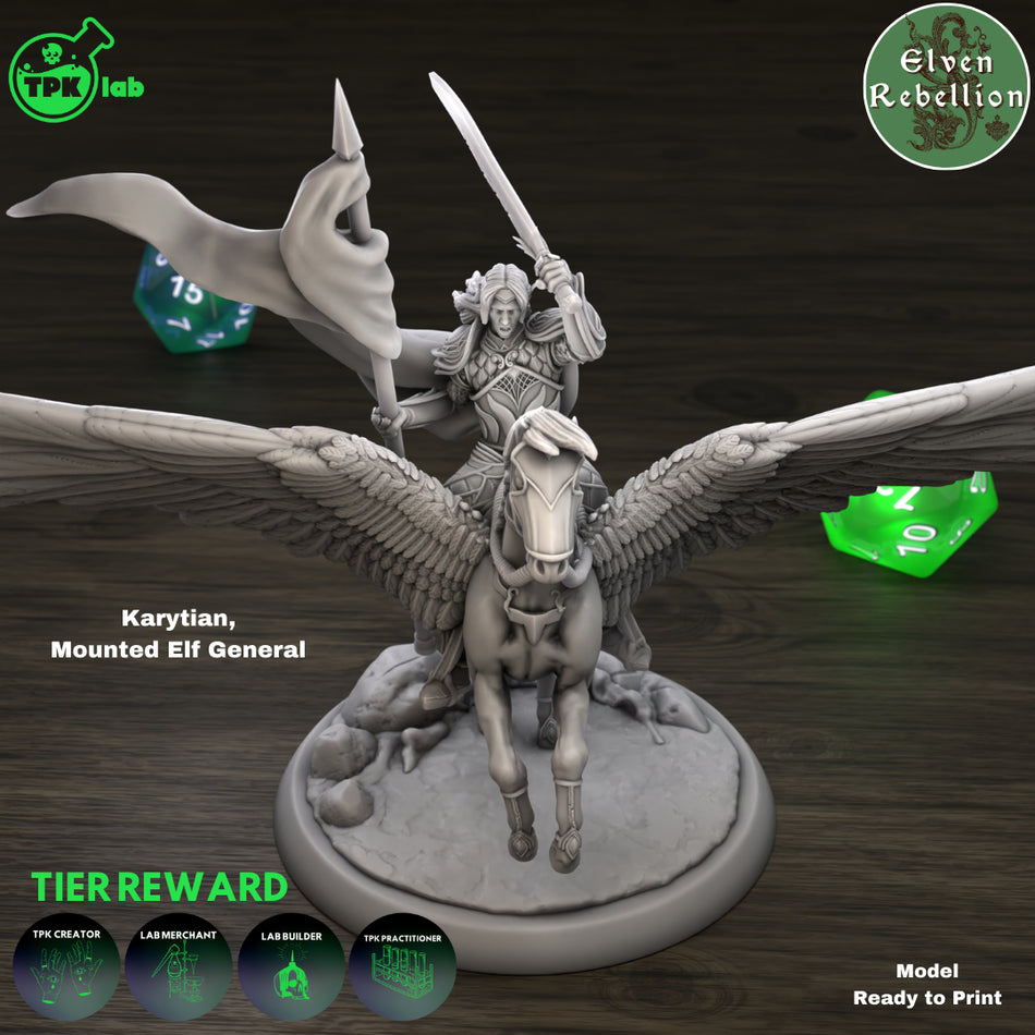 Karytian Elven General - aus der Reihe Elven Rebellion von TPK Lab