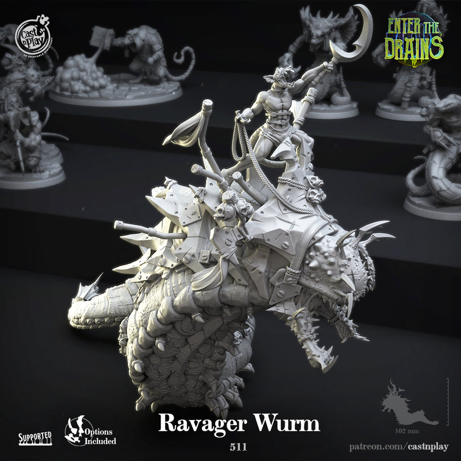 Ravager Wurm - Enter the Drains - Cast n Play