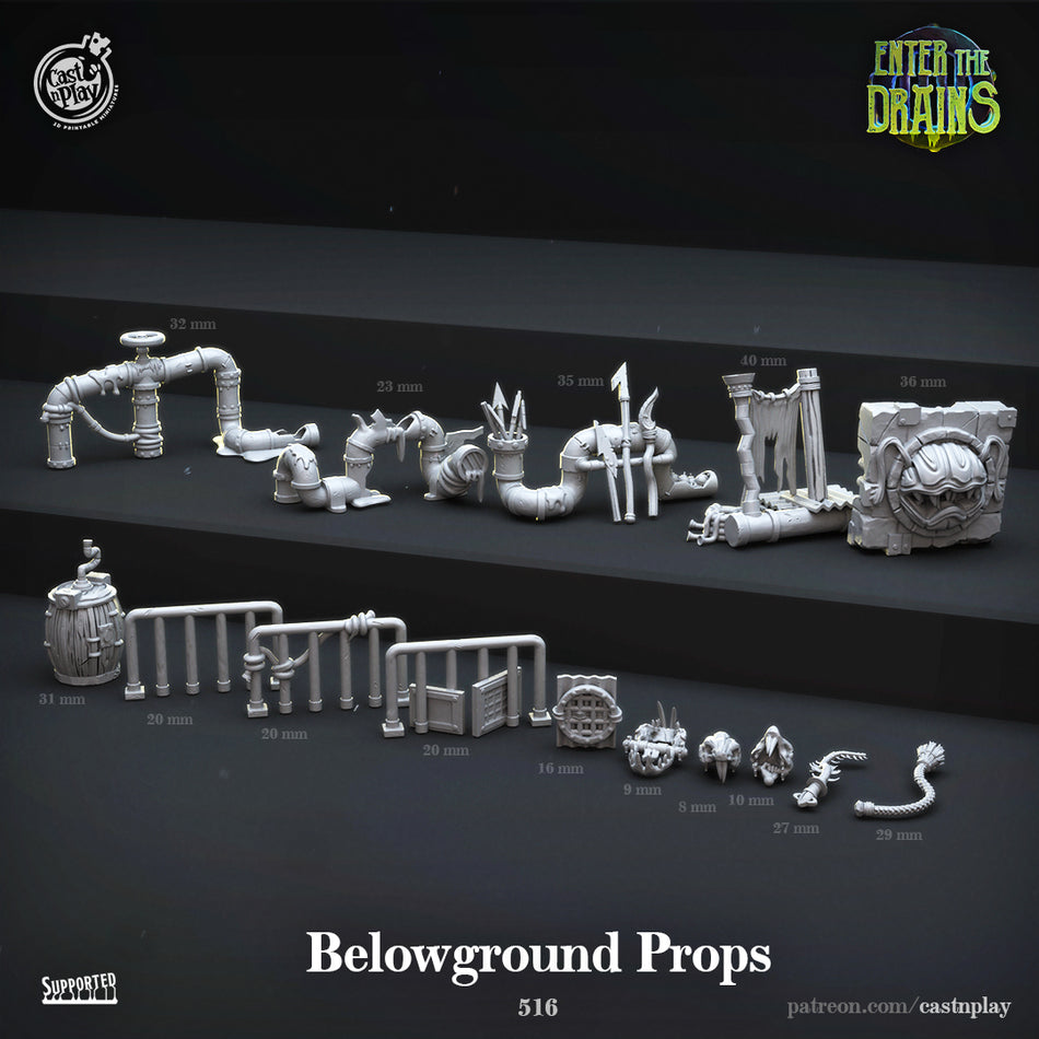 Belowground Props - Enter the Drains - Cast n Play