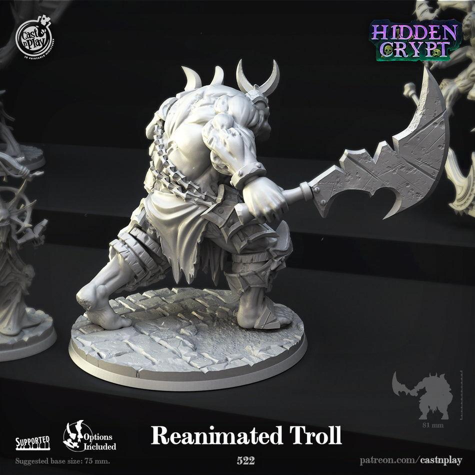 Reanimated Troll - Hidden Crypt - Cast n Play