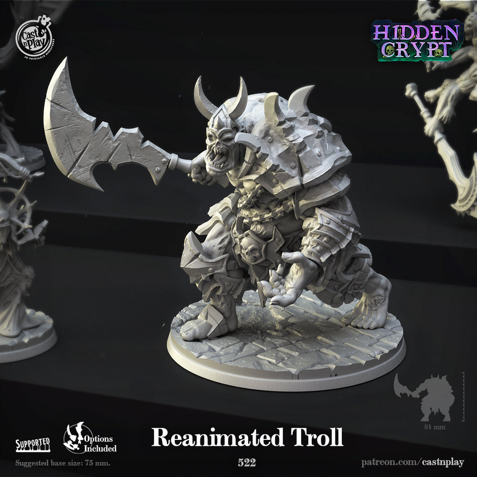 Reanimated Troll - Hidden Crypt - Cast n Play