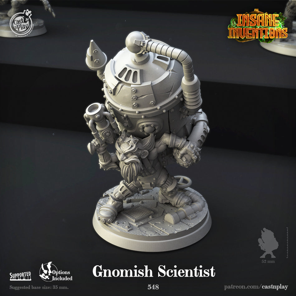 Gnomish Scientist - Insane Inventions - Cast n Play