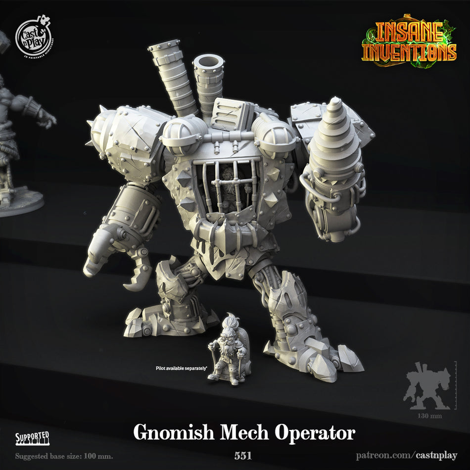 Gnomish Mech Operator - Insane Inventions - Cast n Play