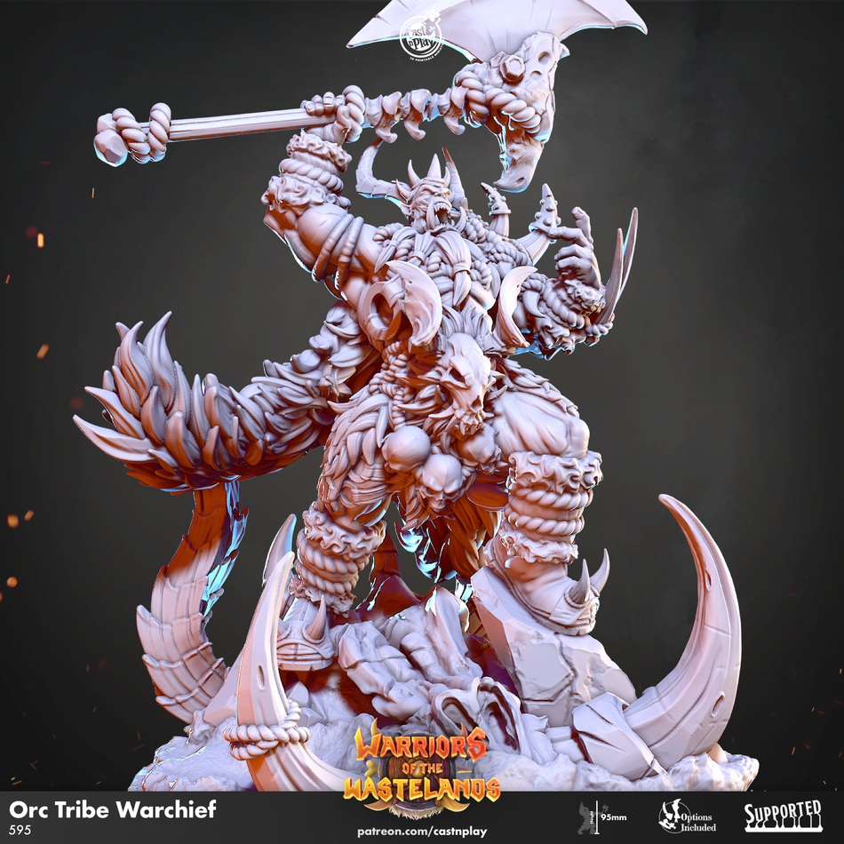 Orc Tribe Warchief - Warriors of the Wastelands - Cast n Play