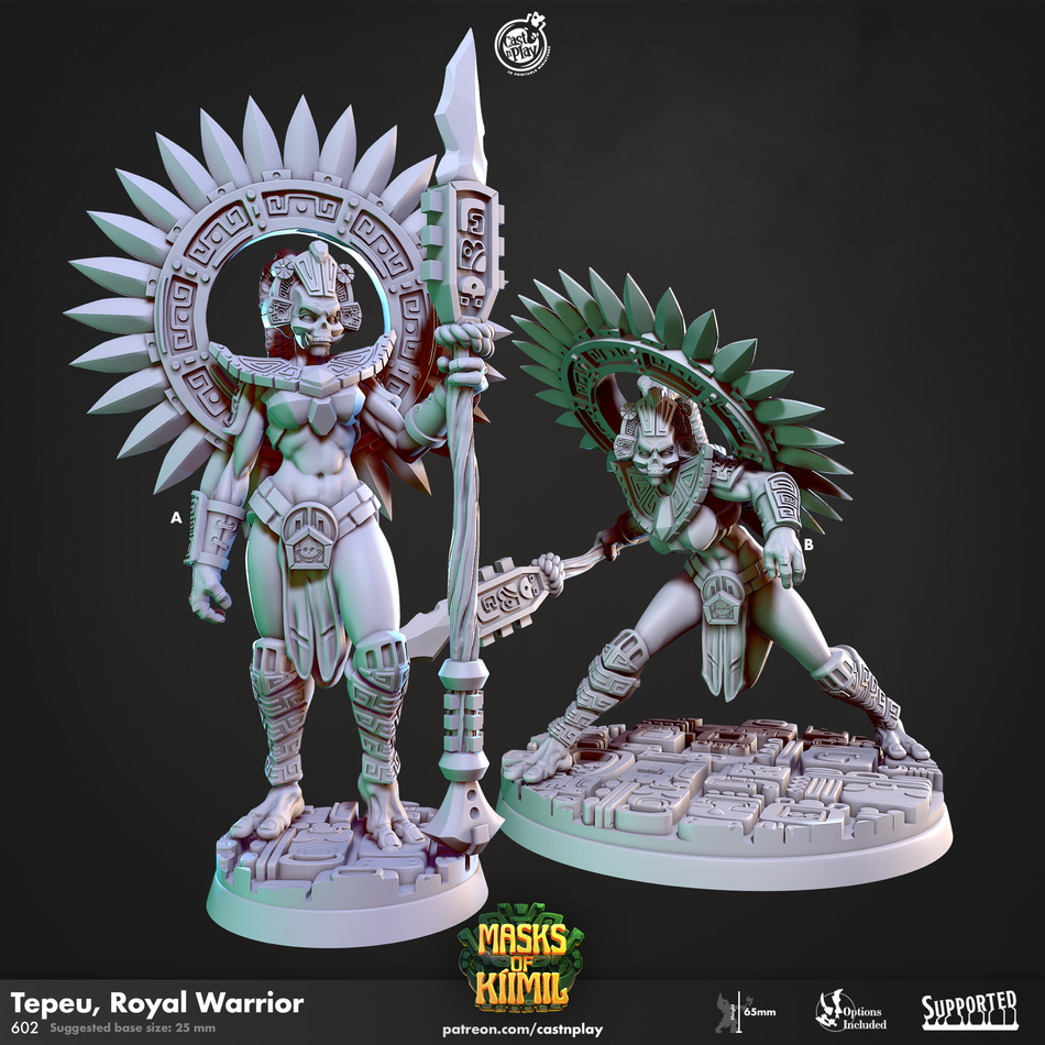 Tepeu, Royal Warrior - Masks of Kiimil - Cast n Play
