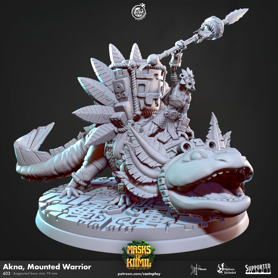 Akna, Mounted Warrior - Masks of Kiimil - Cast n Play