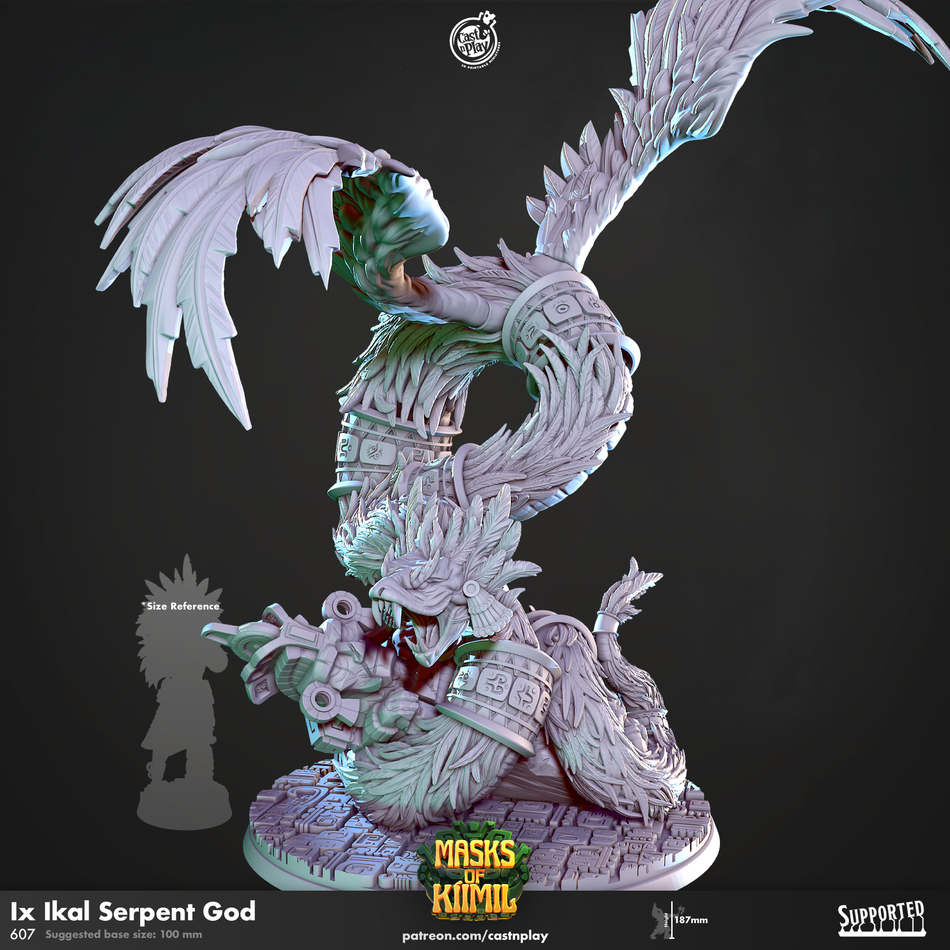 Ix Ikal, Serpent God - Masks of Kiimil - Cast n Play
