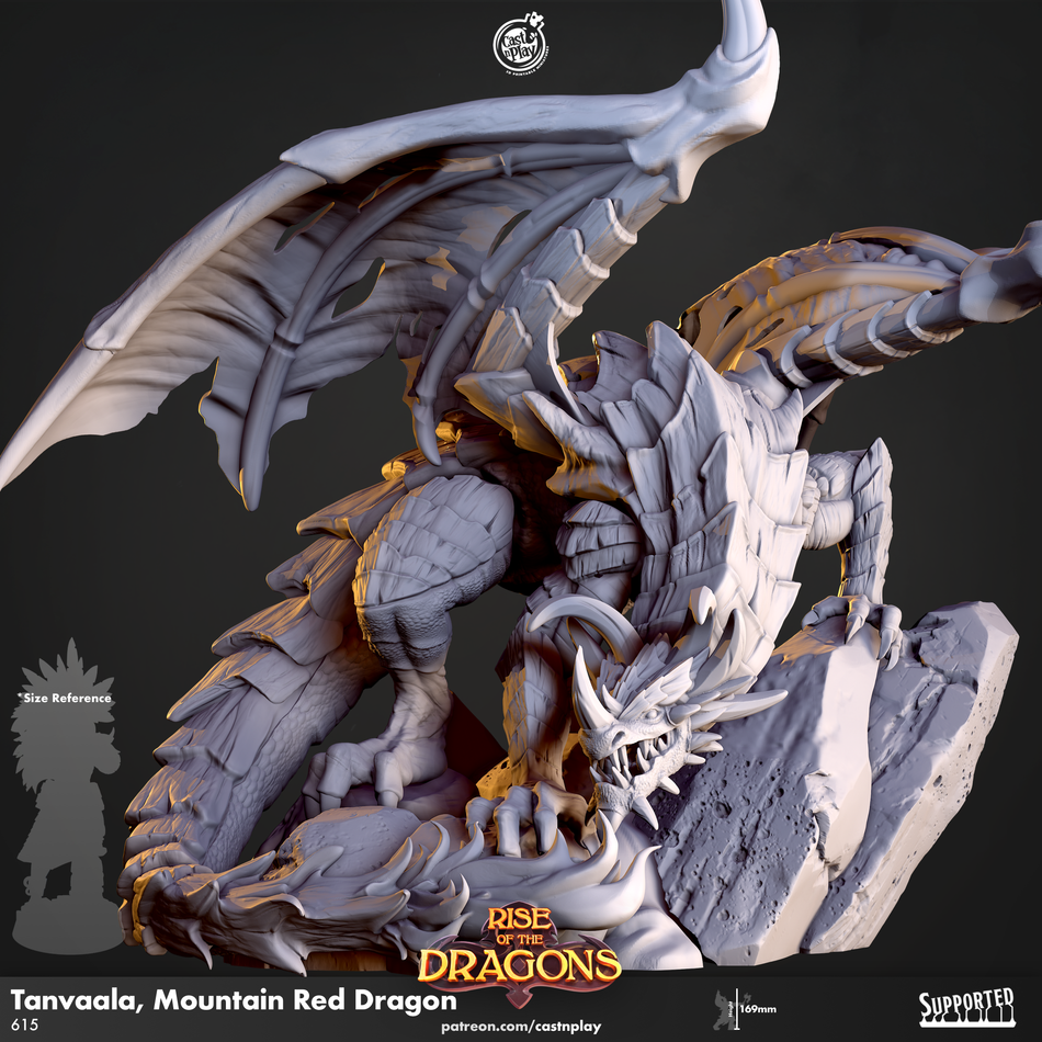 Tanvaala, Mountain Red Dragon - Rise of the Dragons - Cast n Play