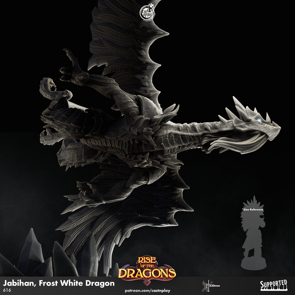 Jabihan, Frost White Dragon - Rise of the Dragons - Cast n Play