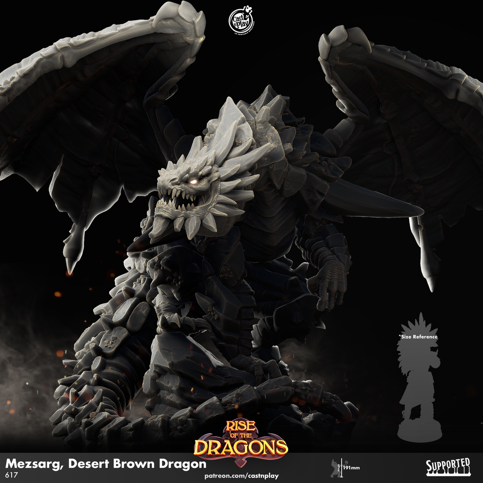Mezsarg, Desert Brown Dragon - Rise of the Dragons - CP