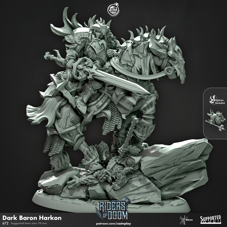 Dark Baron Harkon - Riders of Doom - Cast n Play