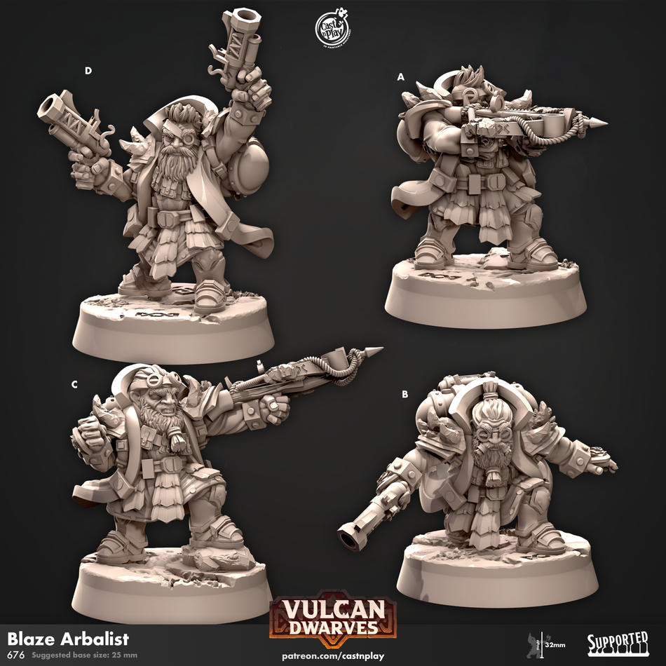 Blaze Arbalist - Vulcan Dwarves - Cast n Play