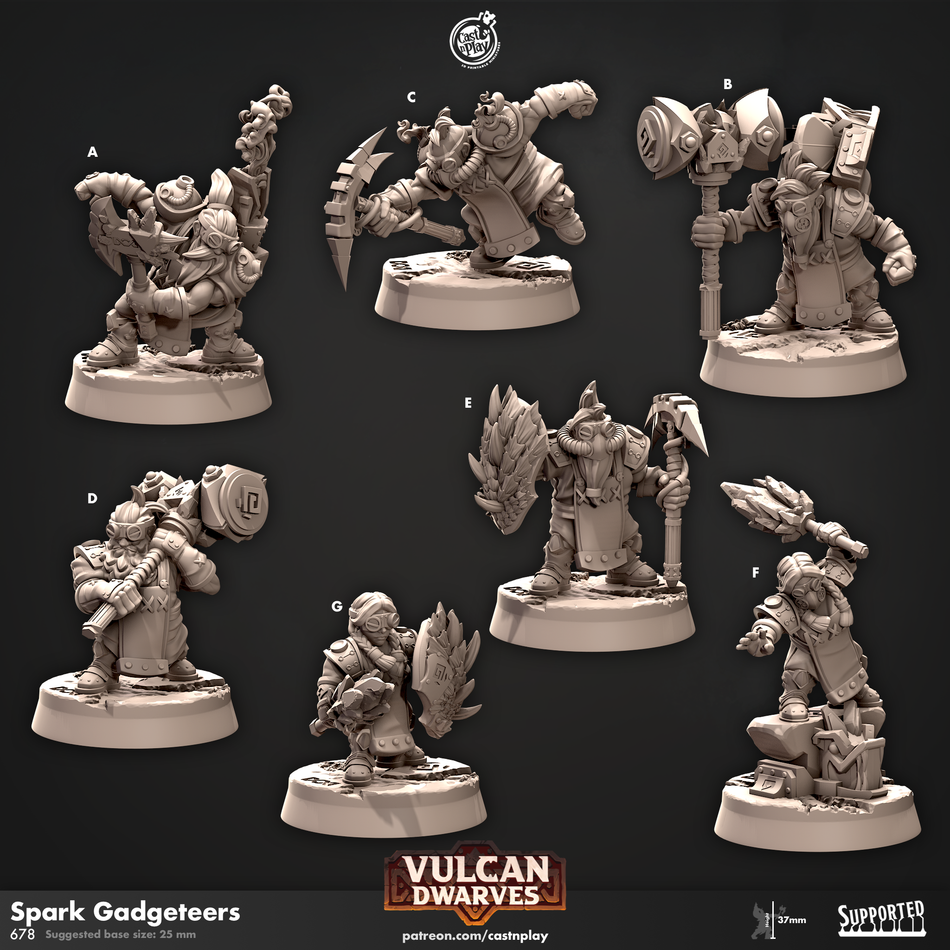 Spark Gadgeteers - Vulcan Dwarves - Cast n Play