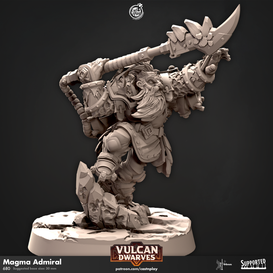 Magma Admiral - Vulcan Dwarves - Cast n Play