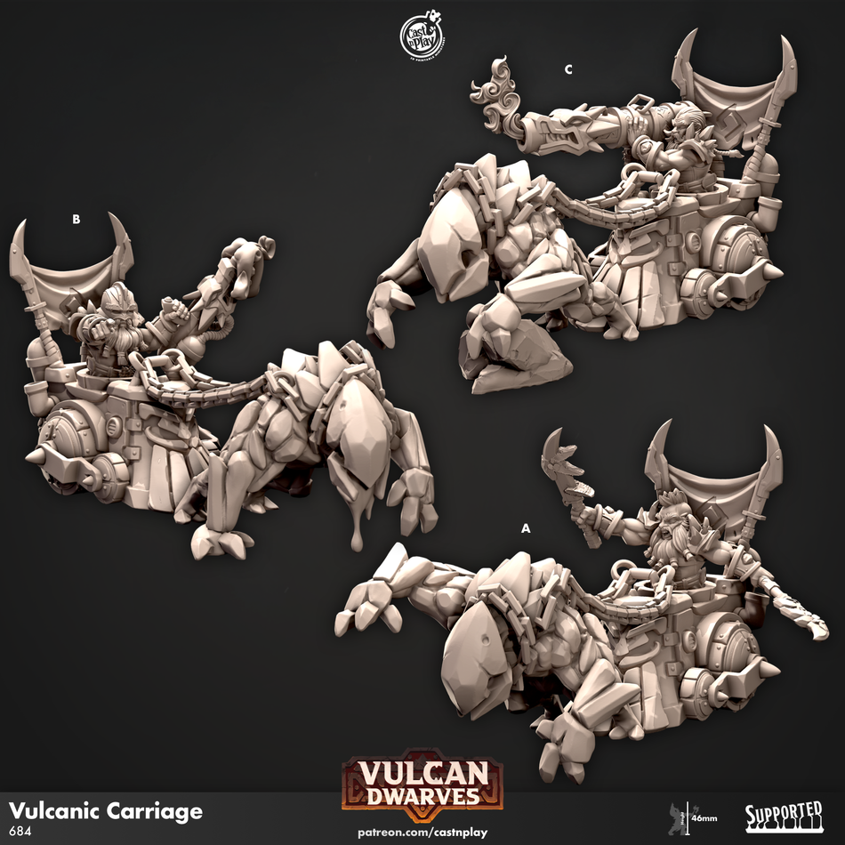 Vulcanic Carriage - Vulcan Dwarves - Cast n Play