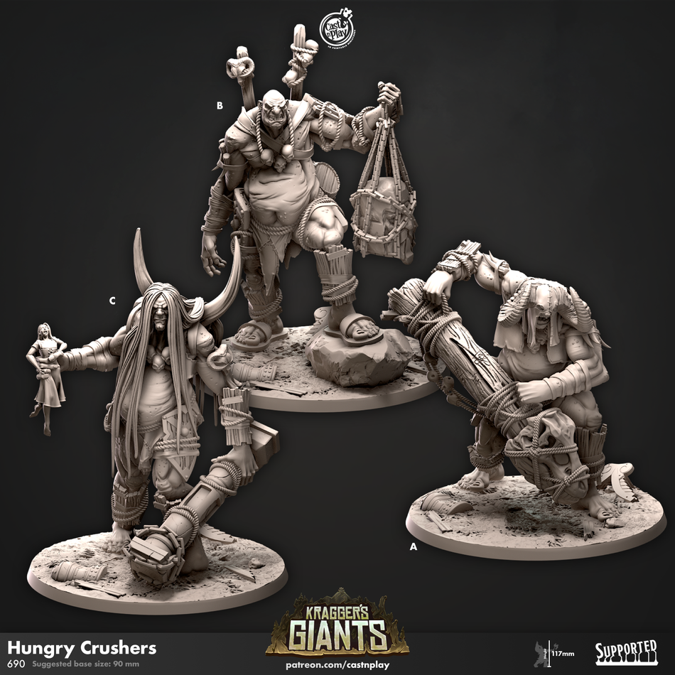 Hungry Crushers - Kraggers Giants Horde - Cast n Play