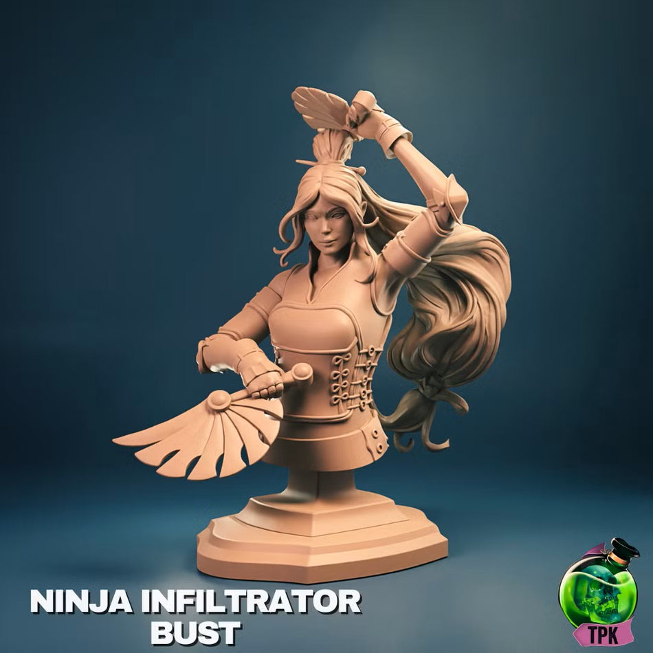Ninja Infiltrator Pose B - Bust - TPK Lab