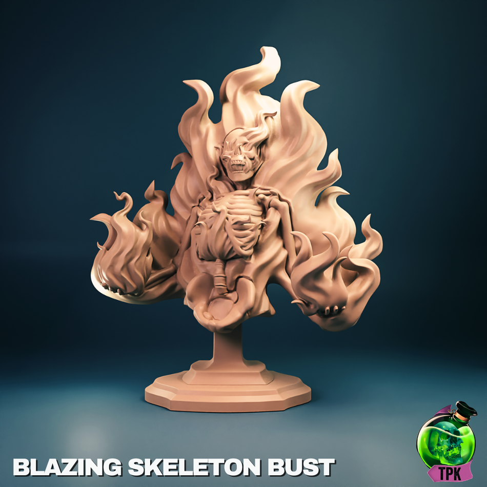 Blazing Skeleton Bust - TPK Lab