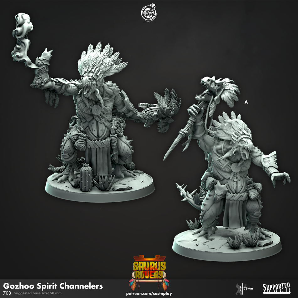 Gozhoo Spirit Channelers - Saurus Rovers - Cast n Play