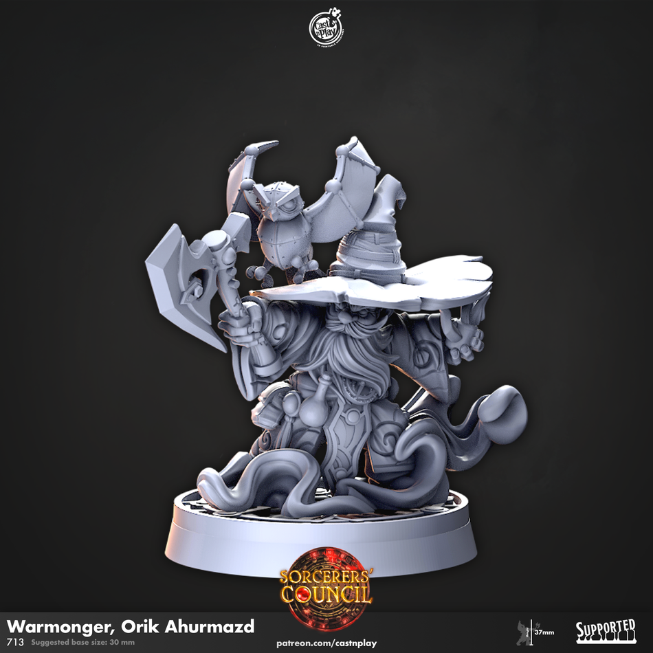 Warmonger, Orik Ahurmazd - Sorcerers Council - Cast n Play