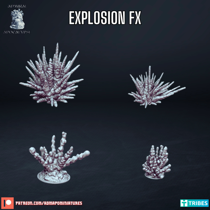 Explosion FX - Basing Bits - Admiral Apocalypse