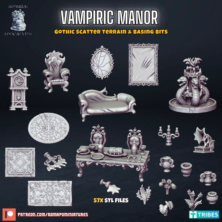 Vampiric Manor Essential - Basing Bits - Admiral Apocalypse