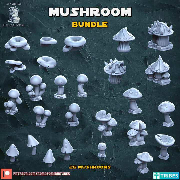 Mushroom Bundle - Basing Bits - Admiral Apocalypse