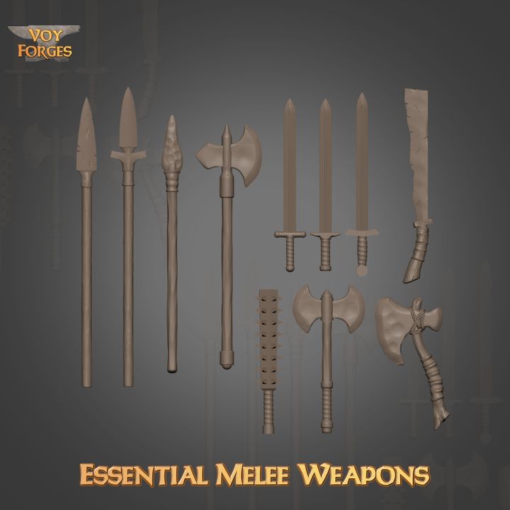 Melee Weapons for Basing - Basing Bits - Voy Forges