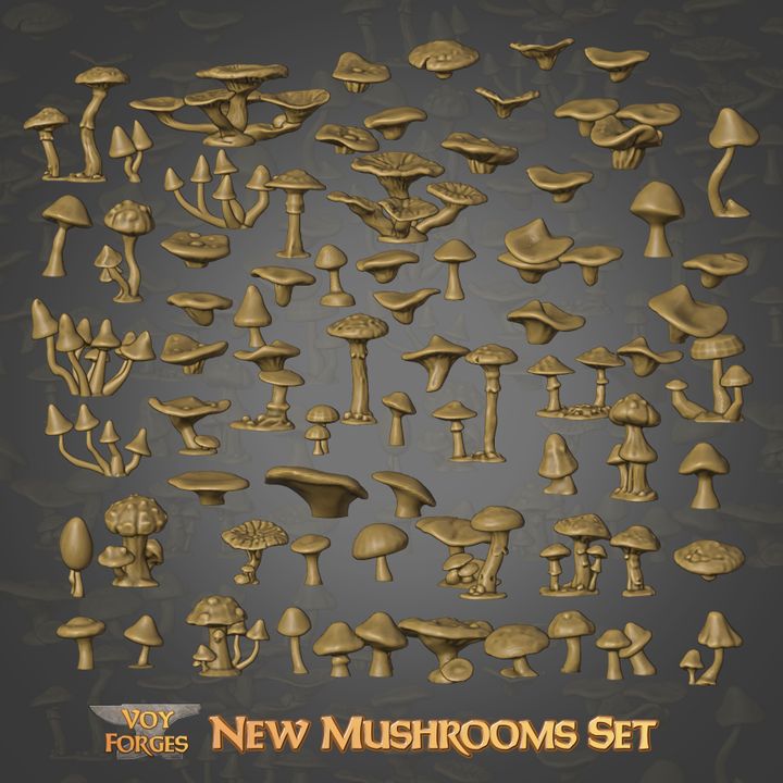 Mushrooms for Basing - Basing Bits - Voy Forges