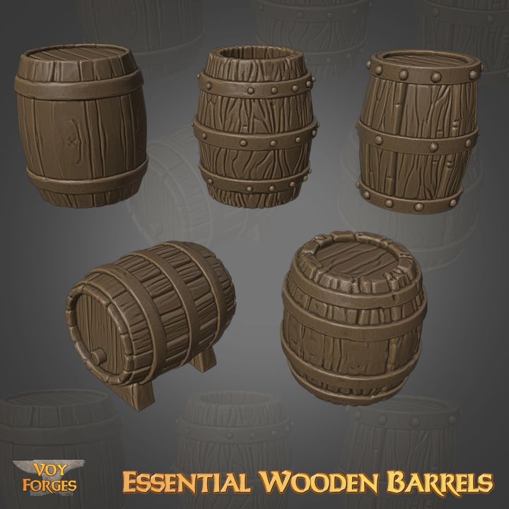 Essential Wooden Barrels - Basing Bits - Voy Forges
