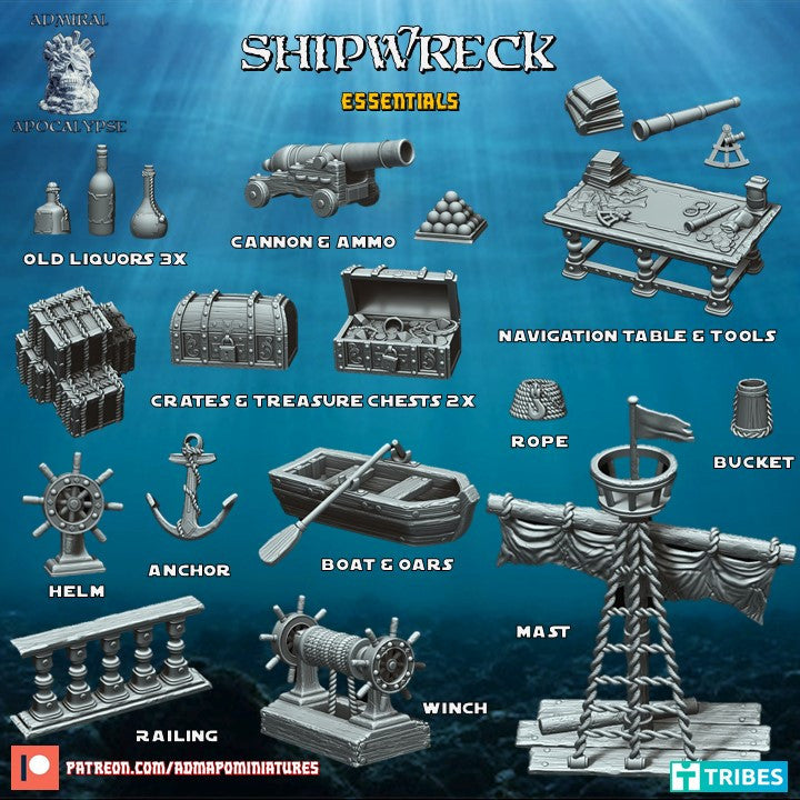 Shipwreck Essentials - Basing Bits - Admiral Apocalypse